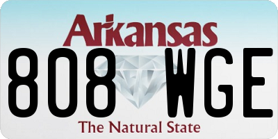 AR license plate 808WGE