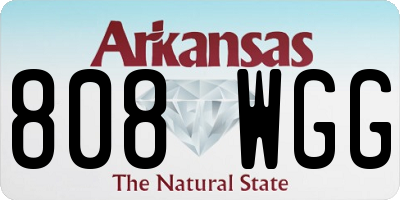 AR license plate 808WGG