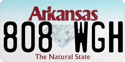 AR license plate 808WGH