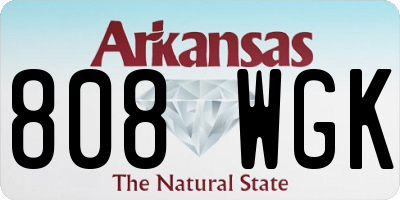 AR license plate 808WGK