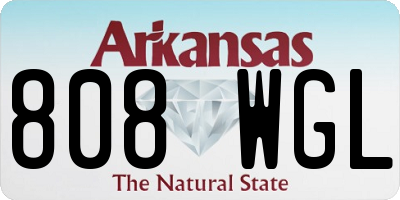 AR license plate 808WGL