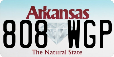 AR license plate 808WGP