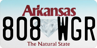 AR license plate 808WGR