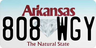 AR license plate 808WGY