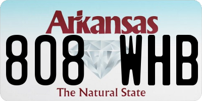 AR license plate 808WHB
