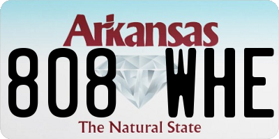 AR license plate 808WHE