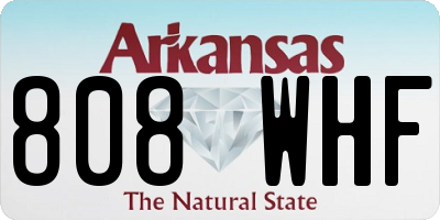AR license plate 808WHF