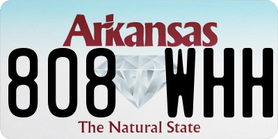 AR license plate 808WHH