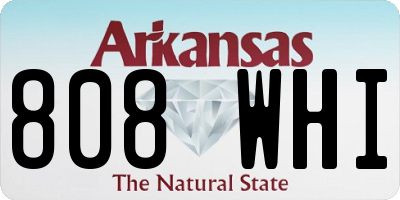 AR license plate 808WHI