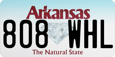 AR license plate 808WHL