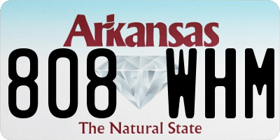 AR license plate 808WHM