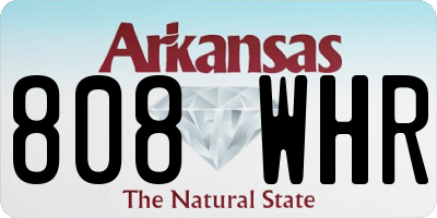 AR license plate 808WHR