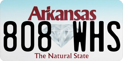 AR license plate 808WHS