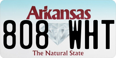 AR license plate 808WHT