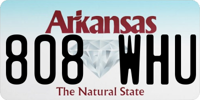 AR license plate 808WHU