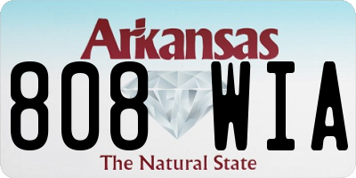 AR license plate 808WIA
