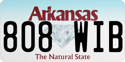 AR license plate 808WIB