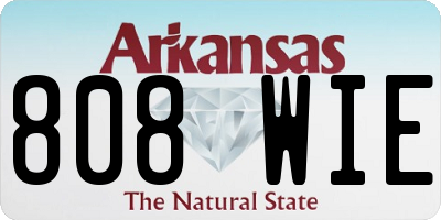 AR license plate 808WIE