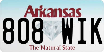 AR license plate 808WIK