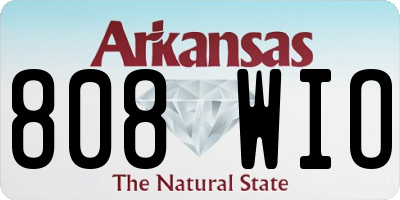 AR license plate 808WIO