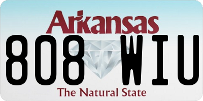 AR license plate 808WIU