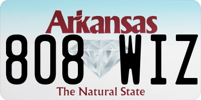 AR license plate 808WIZ