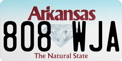 AR license plate 808WJA