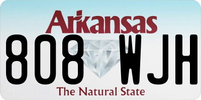 AR license plate 808WJH