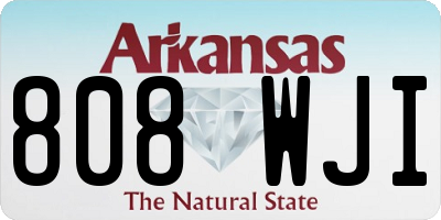 AR license plate 808WJI