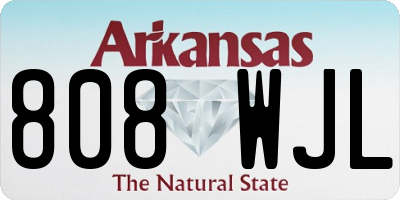 AR license plate 808WJL