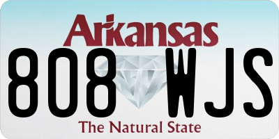 AR license plate 808WJS