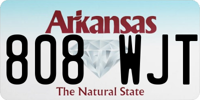 AR license plate 808WJT