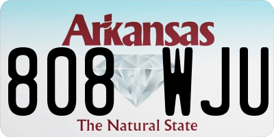 AR license plate 808WJU