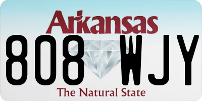 AR license plate 808WJY