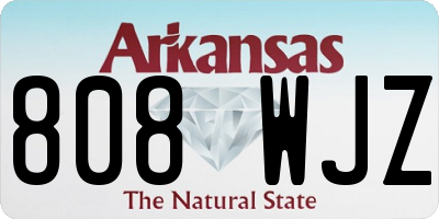 AR license plate 808WJZ