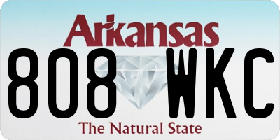 AR license plate 808WKC