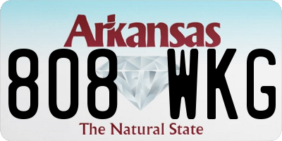 AR license plate 808WKG