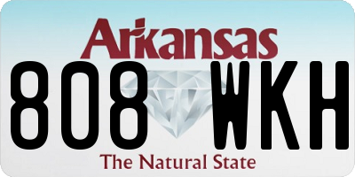 AR license plate 808WKH