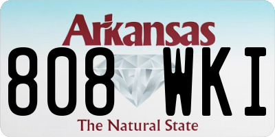 AR license plate 808WKI