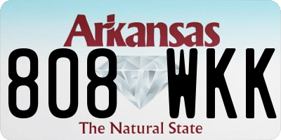 AR license plate 808WKK
