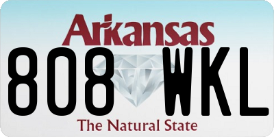 AR license plate 808WKL