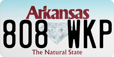AR license plate 808WKP