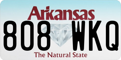 AR license plate 808WKQ