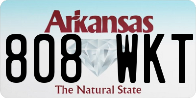AR license plate 808WKT