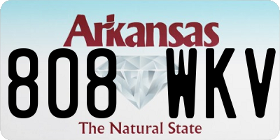 AR license plate 808WKV