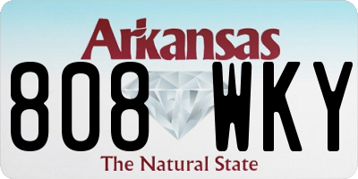 AR license plate 808WKY