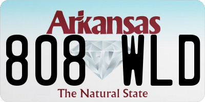 AR license plate 808WLD