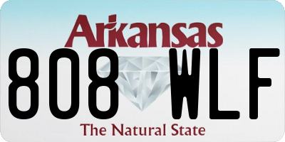 AR license plate 808WLF