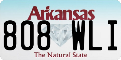AR license plate 808WLI