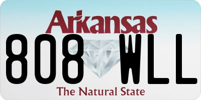 AR license plate 808WLL